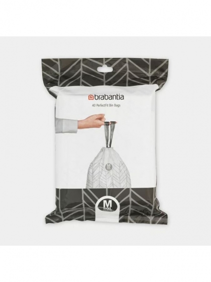 Brabantia, 40 sacchetti PerfectFit M (60 litri)
